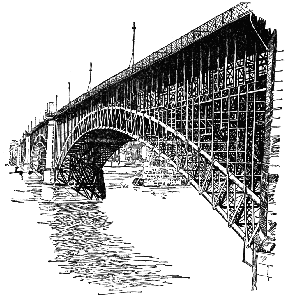 Clip Art Bridge Arch Eads Bridge