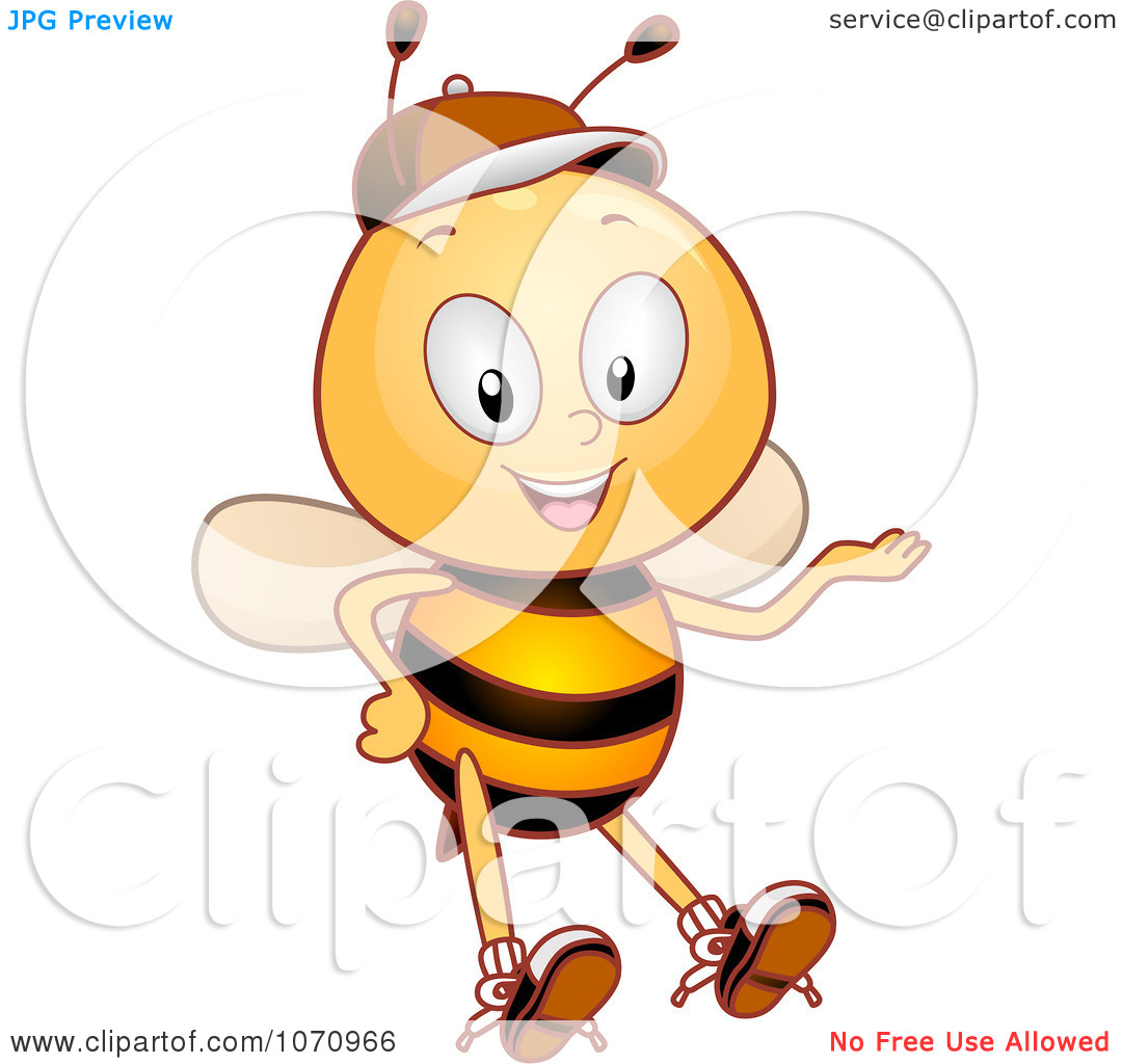 Clipart Bee Student Presenting   Royalty Free Vector Illustration By