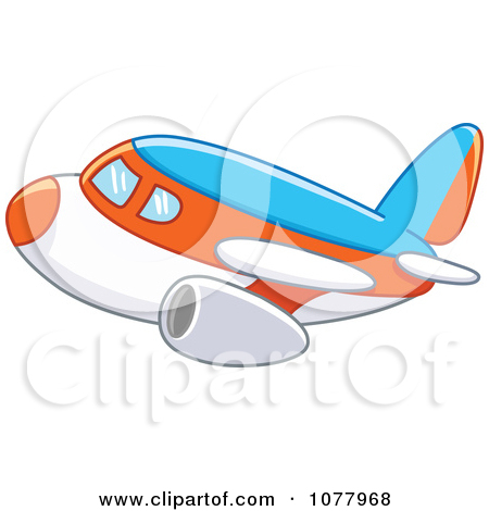 Free Airplane Images On Clipart Blue Orange And White Airplane Royalty