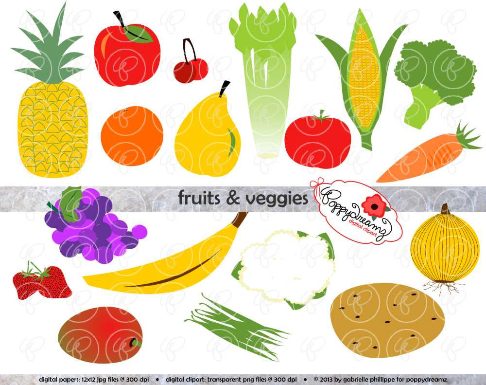 Fruit And Vegetable Clip Art   Amazing Wallpapers