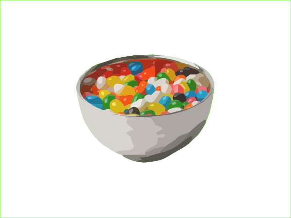 Jelly Bean Bowl Clip Art At Clker Com   Vector Clip Art Online