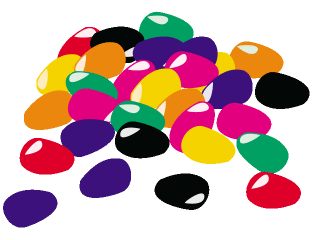 Jelly Beans Jar Outline