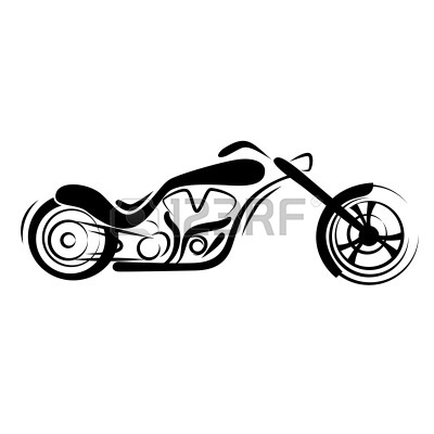 Motorcycle Clipart Black And White 10329673 Chopper Motorcycle Jpg