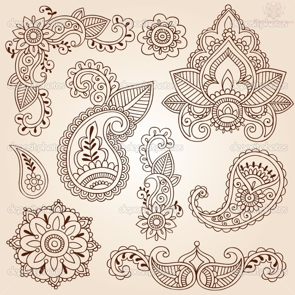 Paisley Pattern Tattoo Images   Designs