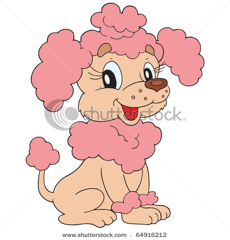 Picture Of A Pink Standard Poodle With A Happy Smiling Face In A