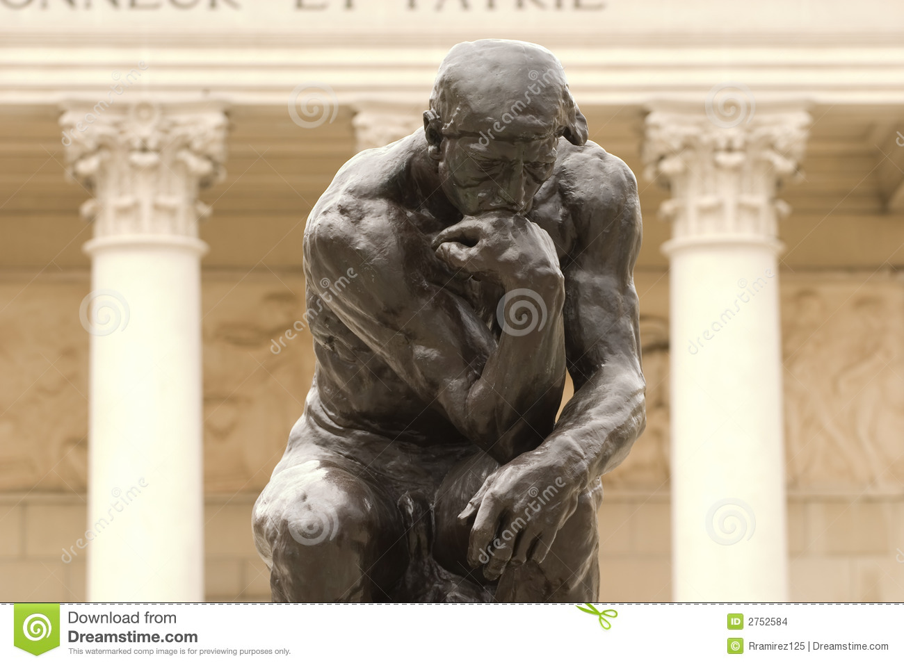 Rodin The Thinker Clipart Rodin S Thinker Close Up Stock