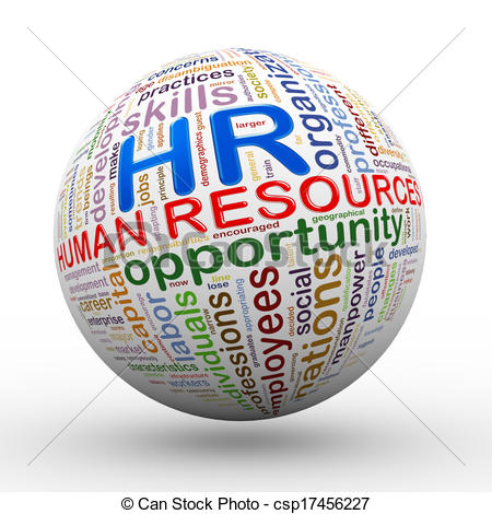 Stock Illustration   3d Hr Human Resources Wordcloud Tags Ball   Stock