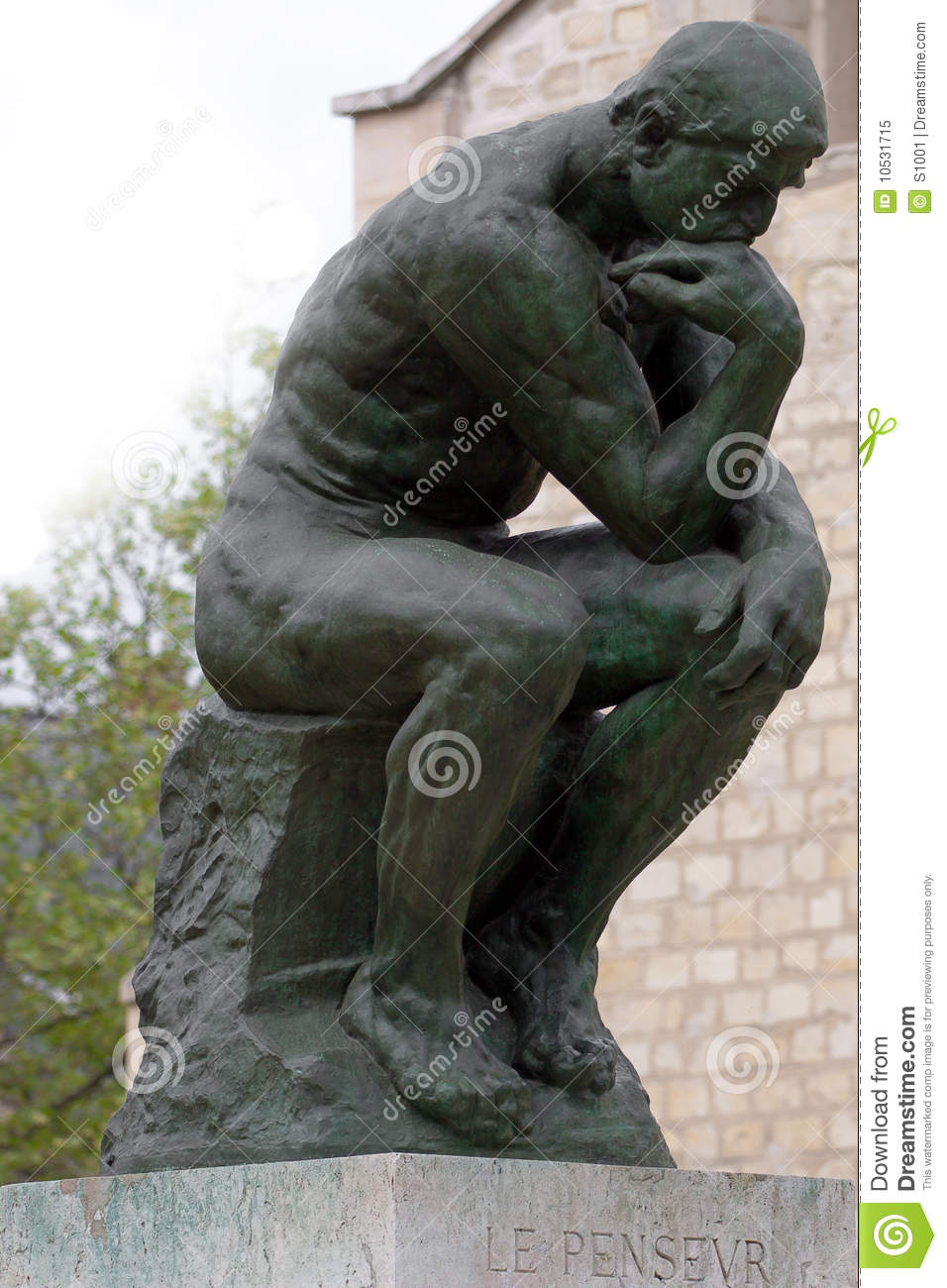 The Thinker By Rodin Editorial Image   Image  10531715