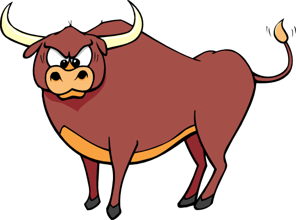 Angry Crosseyed Bull Clip Art At Clker Com   Vector Clip Art Online
