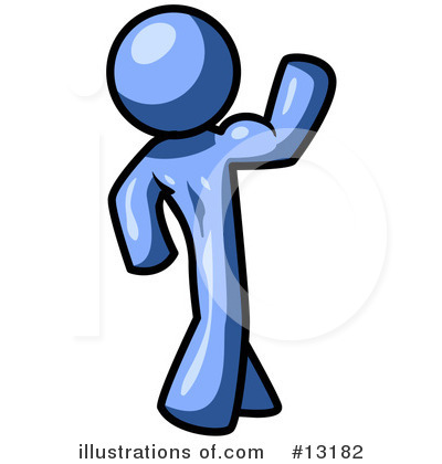 Blue Man Clipart  13182 By Leo Blanchette   Royalty Free  Rf  Stock    