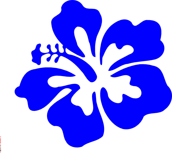 Blue Tropical Flower Clip Art At Clker Com   Vector Clip Art Online