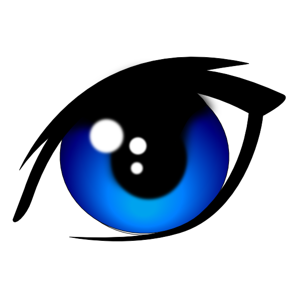 Blue Vector Eye Clip Art At Clker Com   Vector Clip Art Online