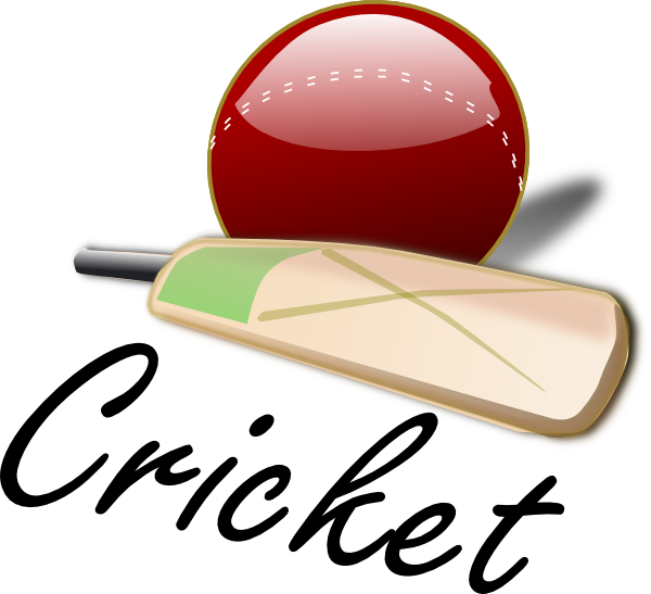 Cricket Bat And Ball Clip Art At Clker Com   Vector Clip Art Online