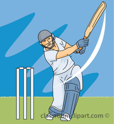 Cricket Clipart   Cricket Batter 02   Classroom Clipart