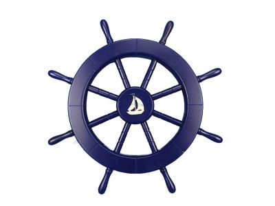Dark Blue Ship Wheel With   Clipart Panda   Free Clipart Images