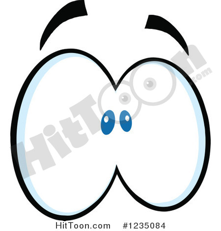 Eyes Clipart  1235084  Pair Of Scared Blue Eyes By Hit Toon