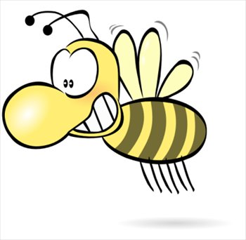 Free Bee Big Nose Clipart