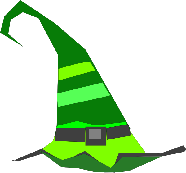 Green Witch Hat Clip Art At Clker Com   Vector Clip Art Online