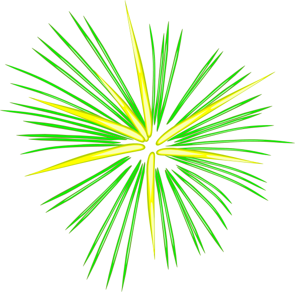 Large Green Fireworks Clip Art At Clker Com   Vector Clip Art Online
