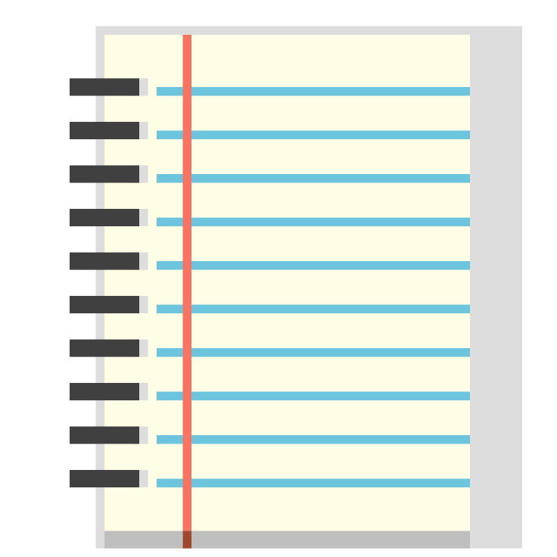 Notebook Page Clipart Spiral Notebook Clip Art