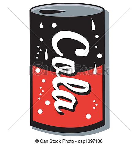 Of Cola Can Soda Can Pop Can Clip Art Csp1397106   Search Clipart