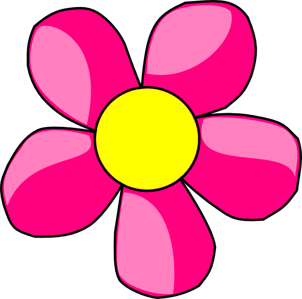 Pink Daisy Clip Art At Clker Com   Vector Clip Art Online Royalty