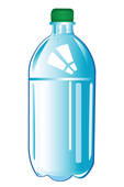 Plastic Bottle With Water   Royalty Free Clip Art