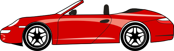 Red Porsche Carrera Gt Clip Art At Clker Com   Vector Clip Art Online    