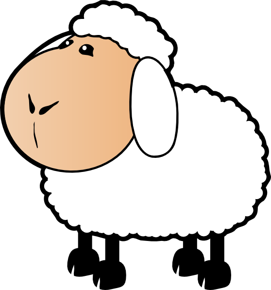 Sheep With A Beige Face Clip Art At Clker Com   Vector Clip Art Online
