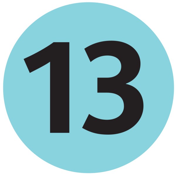 To Save This Free Picture Of The Number Thirteen Simply Right Click On