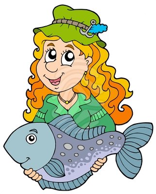 Woman Fishing Clipart   Clipart Panda   Free Clipart Images