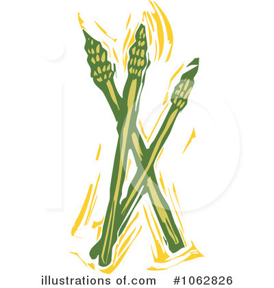 Asparagus Clipart  1062826 By Xunantunich   Royalty Free  Rf  Stock