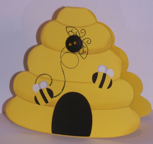 Baby Bees House  Bee Hive Card