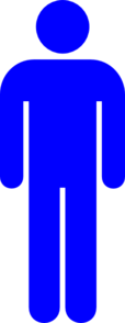 Blue Male Toilet Symbol Clip Art At Clker Com   Vector Clip Art Online