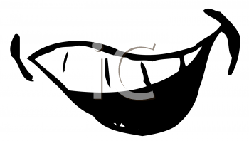 Cartoon Smile Mouth Png Black And White Cartoon Mouth