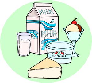 Clipart Image Of The Dairy Food Group 