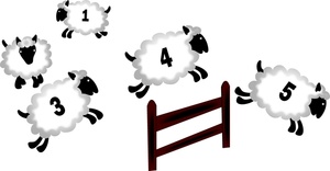 Counting Sheep Clip Art Images Counting Sheep Stock Photos   Clipart    
