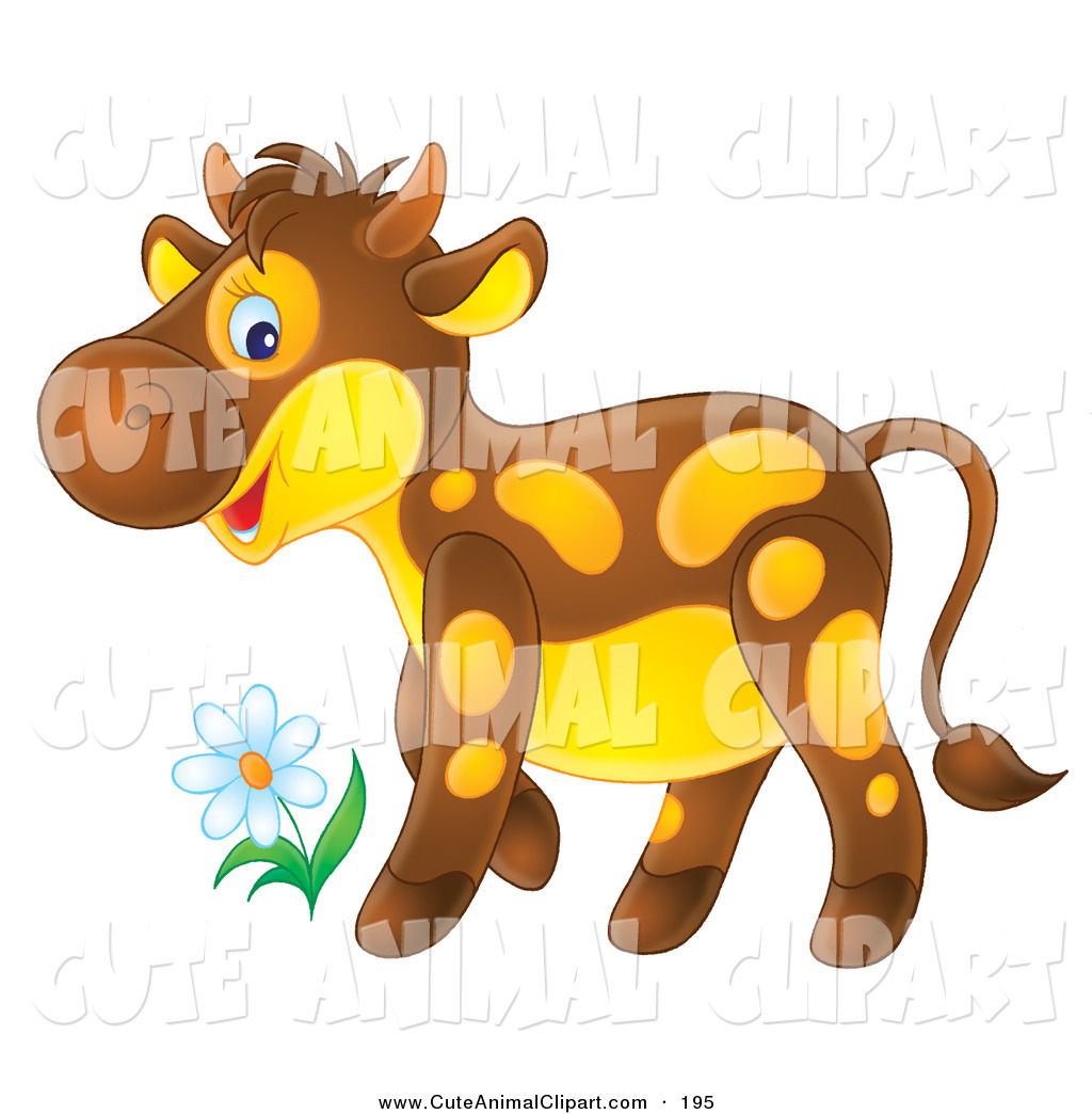 Cute Calf Clipart Clip Art Of A Cute Brown Calf