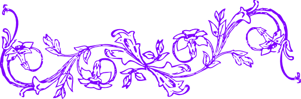Flower Frame Purple Clip Art At Clker Com   Vector Clip Art Online