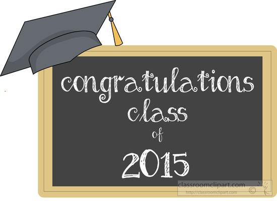 Graduation   Congratulations Class Cap 2015   Classroom Clipart