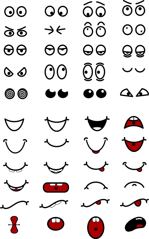 Mouth N Eyes Clipart   I2clipart   Royalty Free Public Domain Clipart