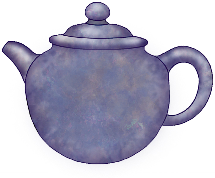 Plain Purple Tea Pot   Clip Art Prints For Your Decoupage And Paper