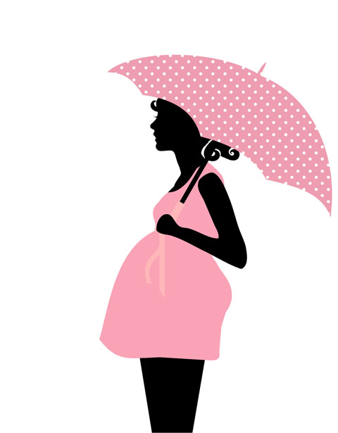 Pregnant Woman With Umbrella Free Stock Photo   Public Domain Pictures