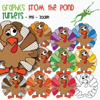 Turkey Clipart   Graphics For Teaching   Commercial Use