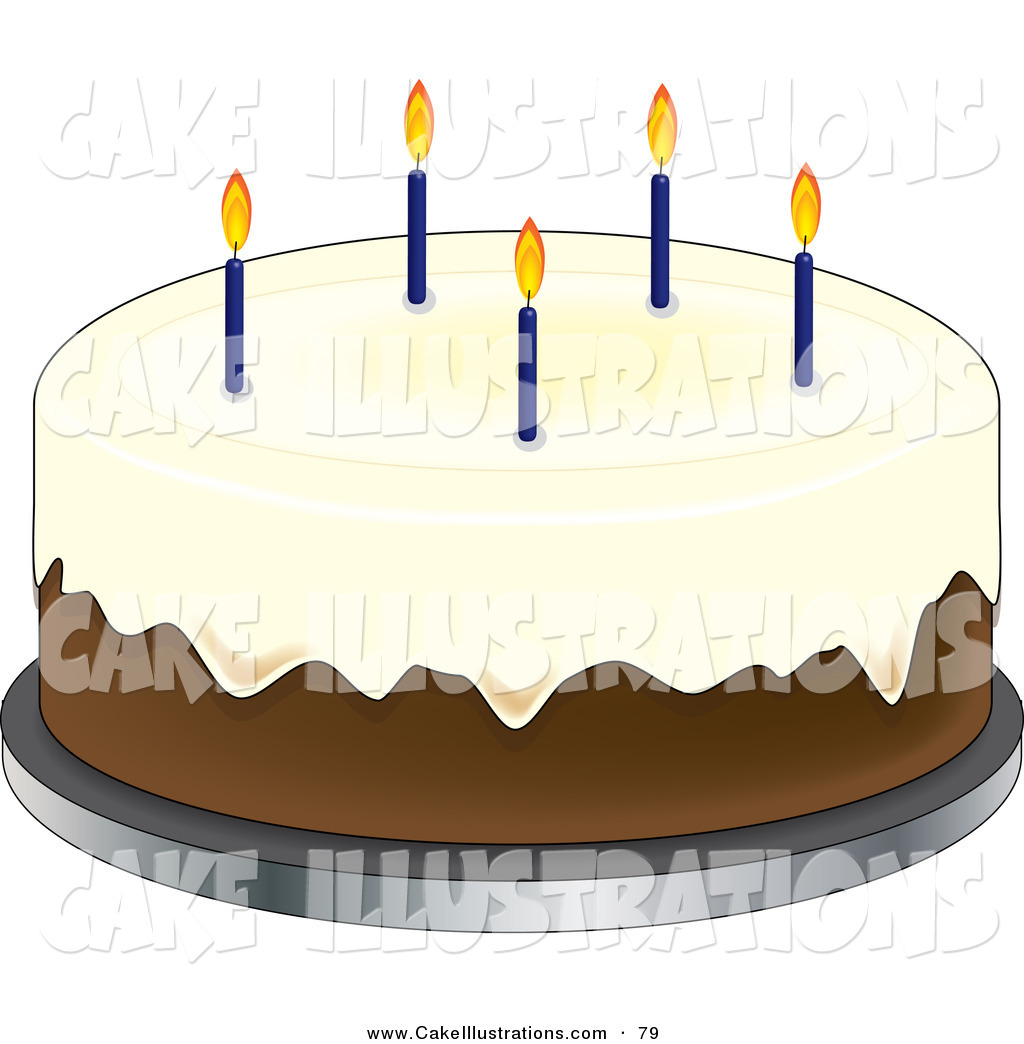 Vanilla Cake Clipart Of A Vanilla Birthday Cake