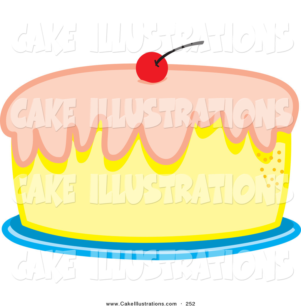 Vanilla Cake Clipart Vector Of A Vanilla Cake