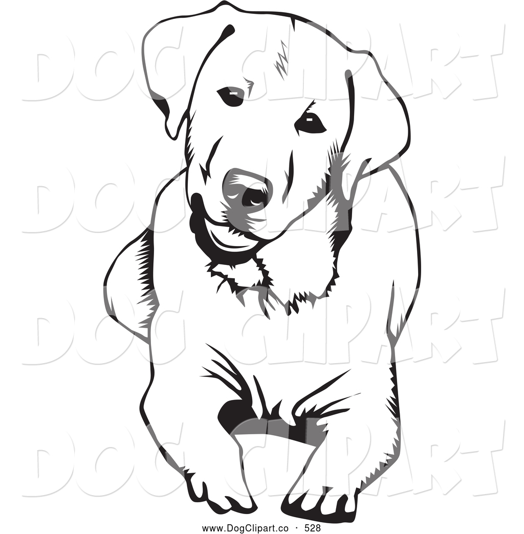 Vector Clip Art Of A Cheerful Cute And Curious Labrador Retriever Dog