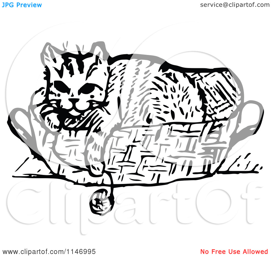 Yarn Clipart Black And White Clipart Of A Retro Vintage