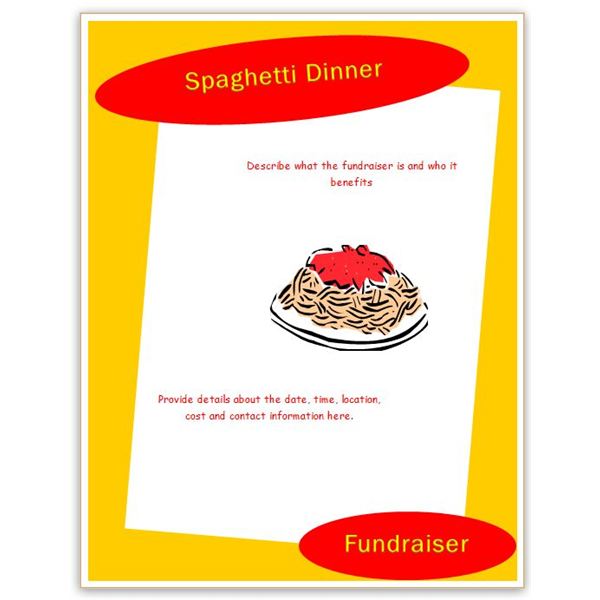 13 Spaghetti Dinner Fundraiser Flyer Template   Free Cliparts That You    