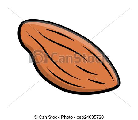 Abstract Retro Almond Nut Vector Shape    Csp24635720   Search Clipart    